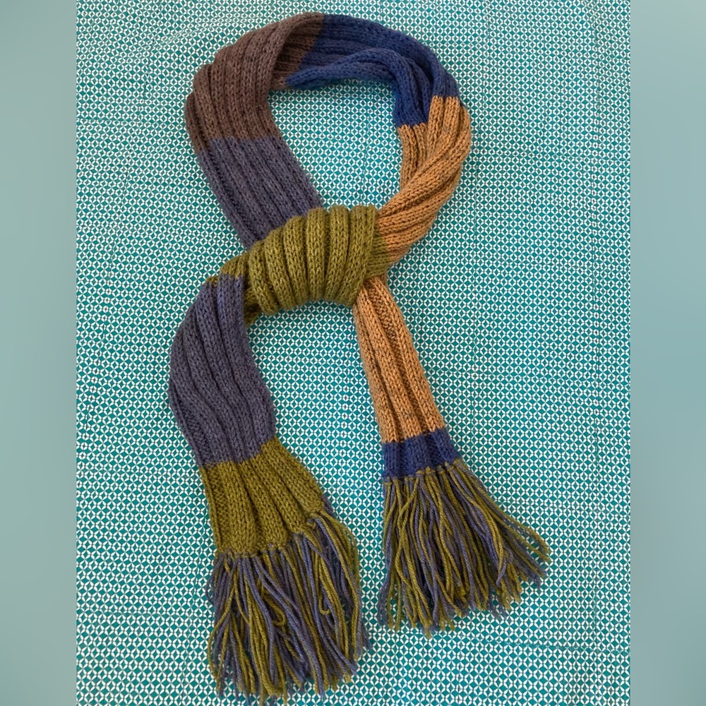 Hand knitted long scarf NWOT